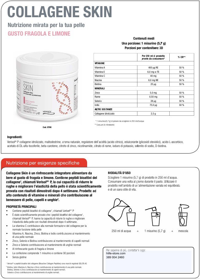 collagene herbalife etichetta